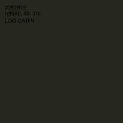 #28281E - Log Cabin Color Image